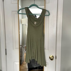 Free People cute tank top, size S, green, gently worn
